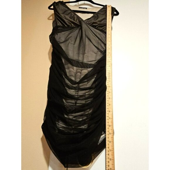 Elena Gilbert Bella Swan Ruched Dress Black Medium Sexy Stretch Dark Romantic - Picture 5 of 5